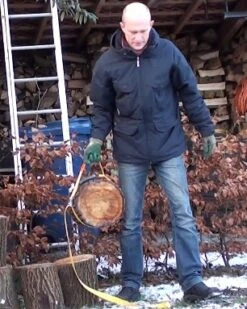 Sangle à Bois - Woodstrapper - Fendre Du Bois Facilement -SILVERLINE Ventes 1 big log A 1384436277