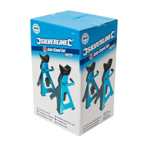 Silverline 2 Chandelles à Crémaillère 3 Tonnes à Effet Cliquet 7 Silverline 2 Chandelles à Crémaillère 3 Tonnes à Effet Cliquet – Image 5