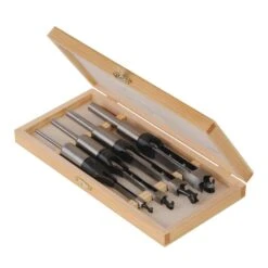 Silverline 4 Ciseaux à Mortaises, Coffret De Bédanes Carrées 6 à 16 Mm