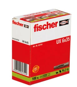 Fischer Cheville Tous Matériaux UX 12 X 70 Mm - Boite De 25 -SILVERLINE Ventes 4006209627587
