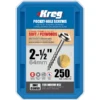 Vis Kreg 64 Mm Avec Filetage Grossier SML-C250 - Boite De 250 Vis 1 Vis Kreg 64 Mm Avec Filetage Grossier SML-C250 - Boite De 250 Vis -SILVERLINE Ventes 407242