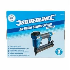 Silverline Cloueuse Agrafeuse Pneumatique 32 Mm -SILVERLINE Ventes Agrafeuse cloueuse pneumatique 32 mm Calibre 18