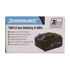 Batterie Silverline 18V Li-Ion 4 Ah -SILVERLINE Ventes Batterie Silverline 18V Li Ion 4 Ah 958535 4