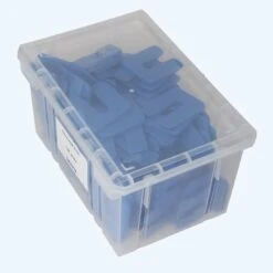 Câles En Plastique épaisseur 4 Mm X 47 Mm (bleu) - Boite De 144