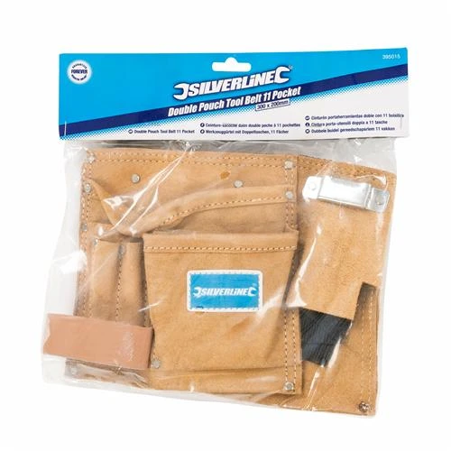 Silverline Ceinture-sacoche De Travail Double En Daim Pour Porter Les Outils 5 Silverline Ceinture-sacoche De Travail Double En Daim Pour Porter Les Outils – Image 3