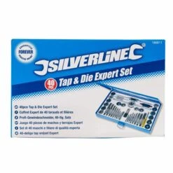 Silverline Coffret De Tarauds Et Filières Professionnel. 40 Pièces -SILVERLINE Ventes Coffret Expert de 40 tarauds et filieres Silverline 1868