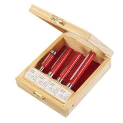 Silverline Coffret De 4 Fraises Pour Cuisines Queue De 8 Et 12 Mm