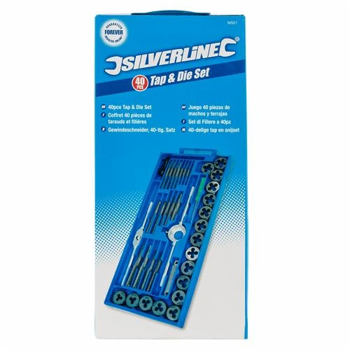 Silverline Coffret De Tarauds Et Filières. 40 Pcs 5 Silverline Coffret De Tarauds Et Filières. 40 Pcs – Image 3