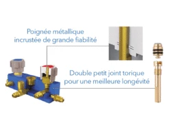 Coffret Manifold Frigoriste R600 R600A R290 - Value TF-VMG2-R600B -SILVERLINE Ventes Coffret manifold frigoriste R600 R600A R290 Value TF VMG2 R600B TF VMG2 R600B 2