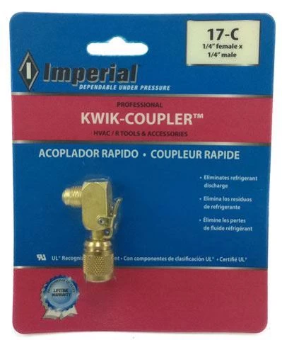 Coupleur Rapide Frigoriste 1/4" SAE Droit Imperial Kwik-Coupler 16-C 4 Coupleur Rapide Frigoriste 1/4" SAE Droit Imperial Kwik-Coupler 16-C – Image 2