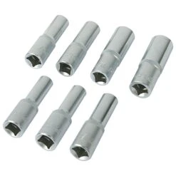 Silverline Jeu De 7 Douilles Profondes 1/2". 10 à 19 Mm