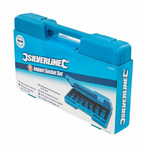 Silverline Coffret De Douilles Pour Clé à Choc. 35 Pcs Qualité Professionnelle 5 Silverline Coffret De Douilles Pour Clé à Choc. 35 Pcs Qualité Professionnelle – Image 3