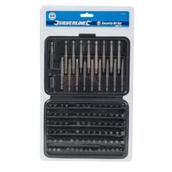 Silverline Coffret 98 Pièces D'embouts De Sécurité Pour Vis Inviolables -SILVERLINE Ventes Embouts de vissage pour vis inviolables