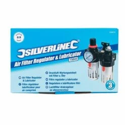 Silverline Filtre Régulateur Lubrificateur Pour Air Comprimé -SILVERLINE Ventes Filtre pour air comprime Silverline 245014