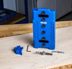 Gabarit De Perçage Pour Trous De Taquets D'étagères Pas 32 Mm - Shelf Pin Jig Kreg KMA3232 -SILVERLINE Ventes Gabarit de percage pour trous de taquets d etageres pas 3