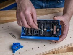 Gabarit De Perçage Pour Trous De Taquets D'étagères Pas 32 Mm - Shelf Pin Jig Kreg KMA3232 -SILVERLINE Ventes Gabarit de percage pour trous de taquets d etageres pas 4