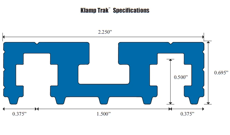 Rail Pour Système De Serrage Kreg Klamp Trak KKS1020 : Longueur 857 Mm 6 Rail Pour Système De Serrage Kreg Klamp Trak KKS1020 : Longueur 857 Mm – Image 4