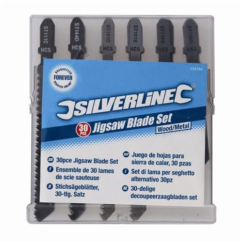 Silverline 30 Lames De Scie Sauteuse Bois Et Métal 4 Silverline 30 Lames De Scie Sauteuse Bois Et Métal – Image 2
