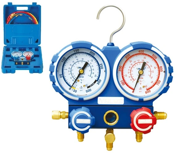 Coffret Complet Manifold 2 Voies Complet "Value" R410A R407C R134a R32 VMGR410A 3 Coffret Complet Manifold 2 Voies Complet "Value" R410A R407C R134a R32 VMGR410A