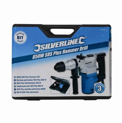Silverline Marteau Perforateur Burineur SDS-Plus 850 W 7 Silverline Marteau Perforateur Burineur SDS-Plus 850 W – Image 5
