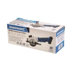 Silverline Mini-scie Circulaire 115 Mm à Batterie 18V Li-ion 2 Ah -SILVERLINE Ventes Mini scie circulaire 115 mm a batterie 18V Li ion 2 Ah 9 7