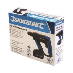Silverline Perceuse à Percussion SDS Plus à Batterie 18V Li-ion 4 Ah -SILVERLINE Ventes Perceuse a percussion SDS Plus a batterie 18V Li ion 4 A 3