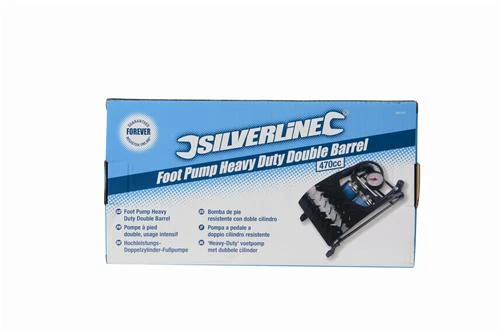 Silverline Pompe à Pied Double Qualité Professionnelle 5 Silverline Pompe à Pied Double Qualité Professionnelle – Image 3