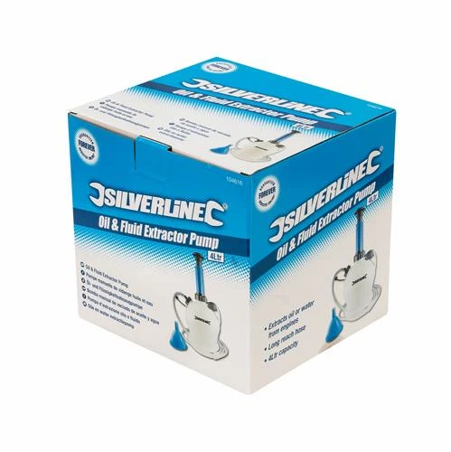 Silverline Pompe Manuelle De Vidange Huile, Fluides Et Eau, 4 Litres 5 Silverline Pompe Manuelle De Vidange Huile, Fluides Et Eau, 4 Litres – Image 3