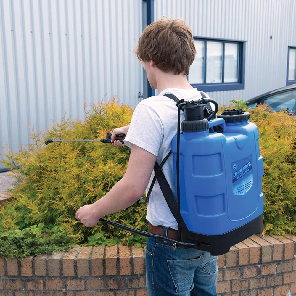 Silverline Pulvérisateur à Dos 20 Litres Avec Lance En Acier Inox 3 Silverline Pulvérisateur à Dos 20 Litres Avec Lance En Acier Inox