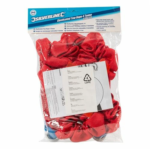 Silverline Sangle De Remorquage Extensible Pour Automobile 4 Silverline Sangle De Remorquage Extensible Pour Automobile – Image 2