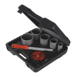 Silverline Coffret 8 Pièces Scies-cloches Tungstène 33 à 83 Mm Avec Cloche Trépan Diamètre 67