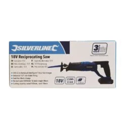 Silverline Scie Sabre Avec Batterie 18V Li-ion 2 Ah 8 Silverline Scie Sabre Avec Batterie 18V Li-ion 2 Ah -SILVERLINE Ventes Scie sabre avec batterie 18V Li ion 2 Ah 953452 2