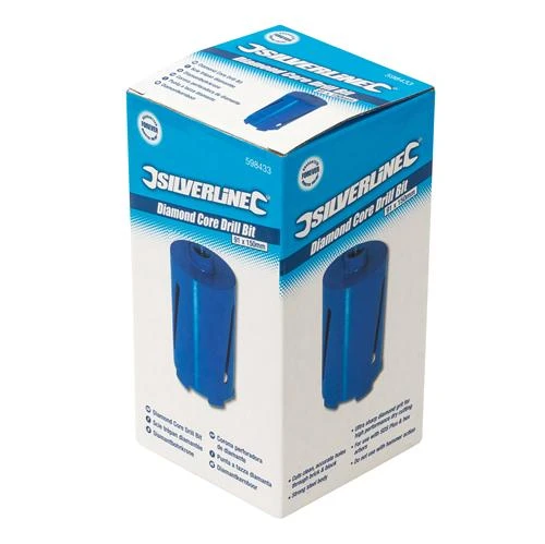 Silverline Scie Trépan Diamantée Type Couronne De Carottage à Sergments Ø 91 Mm 4 Silverline Scie Trépan Diamantée Type Couronne De Carottage à Sergments Ø 91 Mm – Image 2