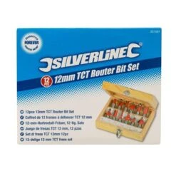 Silverline Coffret De Fraises à Défoncer Avec Queue De 12 Mm -SILVERLINE Ventes Silverline 251591 EAN 5024763122439