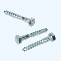 Tirefonds 10x100 Mm Acier Galvanisé - Paquet De 100 -SILVERLINE Ventes Tirefonds acier galva pas cher 1 7