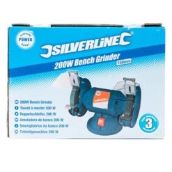 Touret à Meuler 150 Mm - Meule D'établi Silverline -SILVERLINE Ventes Touret a meuler detabli pas cher