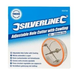 Silverline Mèche Trépan Ajustable Avec Capot 40 à 200 Mm -SILVERLINE Ventes Trepan a capot Silverline 633706 EAN 5055058170156