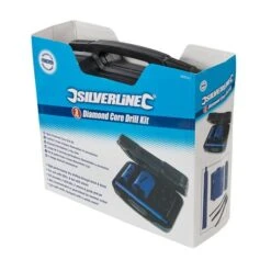 Silverline Coffret 3 Scies Trépans Carottiers Diamantées 28, 52 Et 107 Mm Pour Forage à Sec -SILVERLINE Ventes Trepans carottiers diamantees meilleur prix