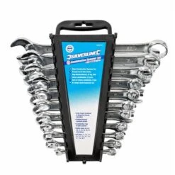 Silverline Jeu De 22 Clés Mixtes Métriques Et AF. 6 - 22 Mm Et 1/4" - 7/8" -SILVERLINE Ventes Trousse de 22 cles mixtes metriques et AF 6 22 mm et 1