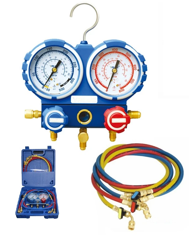 Coffret Complet Manifold 2 Voies Complet "Value" R410A R407C R134a R32 VMGR410A 6 Coffret Complet Manifold 2 Voies Complet "Value" R410A R407C R134a R32 VMGR410A – Image 4
