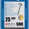 Vis Kreg 25 Mm Avec Filetage Grossier SML-C1-500-INT - Boite De 500 Vis -SILVERLINE Ventes Vis Kreg 25 mm SML C1 500 INT