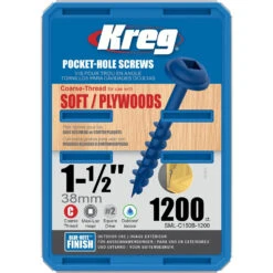 Vis Kreg Blue Kote 38 Mm SML-C150B - Boite De 1200 Vis
