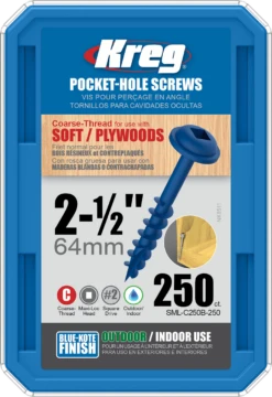 Vis Kreg Blue Kote 64 Mm SML-C250B - Boite De 250 Vis