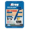Vis Kreg Blue Kote 32 Mm SML-C125B - Boite De 1200 Vis -SILVERLINE Ventes Vis Kreg Blue Kote SML C125B x 1200 vis