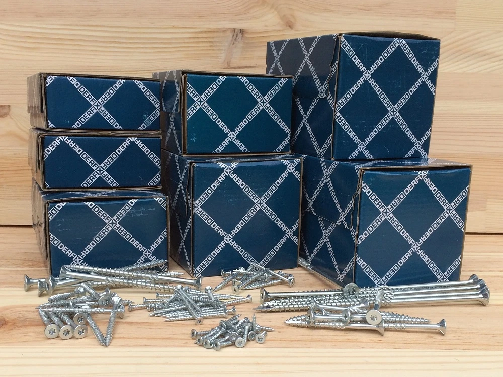 Vis Torx Pour Bois Et Agglo 5,0 X 60 Mm, 200 Pcs (filetage Total) 4 Vis Torx Pour Bois Et Agglo 5,0 X 60 Mm, 200 Pcs (filetage Total) – Image 2