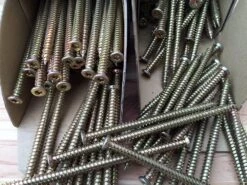 Vis à Béton Avec Tête Plate 7,5 X 152 Mm, 100 Pièces -SILVERLINE Ventes Vis de fixation directe dans le beton sans cheville 1