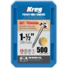 Vis Kreg 38 Mm Avec Filetage Grossier SML-C150 - Boite De 500 Vis 1 Vis Kreg 38 Mm Avec Filetage Grossier SML-C150 - Boite De 500 Vis -SILVERLINE Ventes Vis en zinc 38 mm pas grossier 500 vis