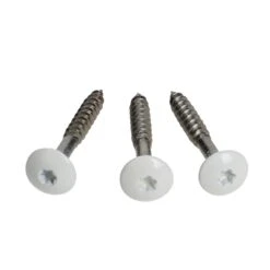 Vis Pour Bardage HPL Composite En Inox à Tête Colorée Blanc RAL 9010