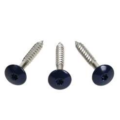 Vis Pour Bardage HPL Composite En Inox à Tête Colorée Bleu RAL 5011