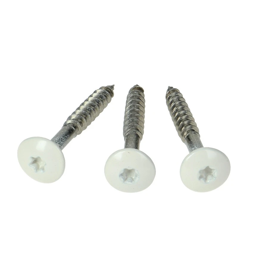 Vis Pour Bardage HPL Composite En Inox à Tête Colorée Blanc Crème RAL 9001 3 Vis Pour Bardage HPL Composite En Inox à Tête Colorée Blanc Crème RAL 9001
